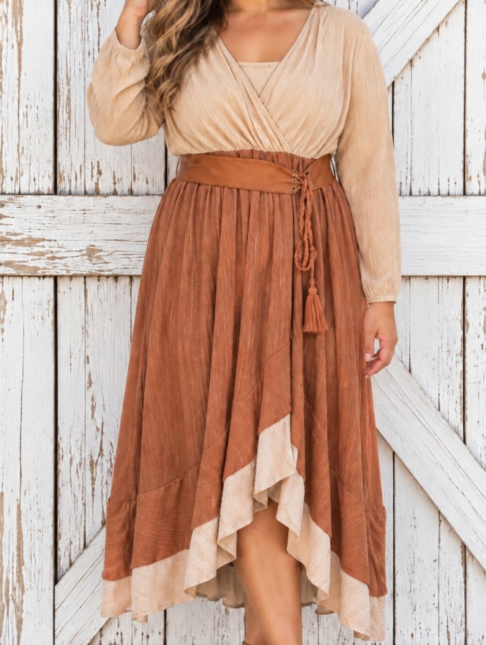 Boho High Low Maxi Dress Size 1XL Cottagecore